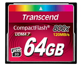 トランセンド 64GB　CompactFlashカード　800 1個 TS64GCF800