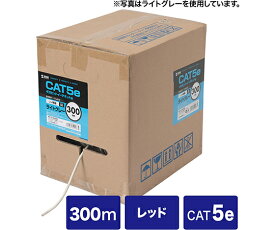 サンワサプライ カテゴリ5eUTP単線ケーブルのみ 1本 KB-T5-CB300RN