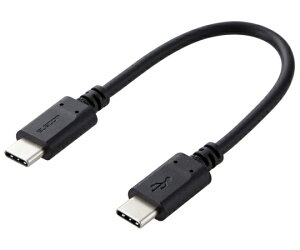 �G���R�� �X�}�z�E�^�u���b�g�pUSB�P�[�u���@USB�iC-C�j�@�X�^���_�[�h�@Power�@Delivery�Ή��@�F�ؕi�@0.1m�@�u���b�N 1�{ MPA-CC01PNBK