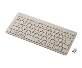 プラス 薄・ミニ ワイヤレスキーボード グレー 1個 TW-KB002