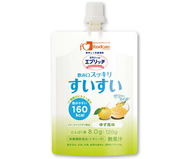 フードケア エプリッチすいすいパウチゼリー ゆず風味 120g 36袋入 1ケース(36袋入) 【軽減税率】