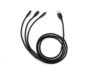 rbgXgO 3in1X}[gtHpUSBP[uV[Y Type-Ai2.0jMicroUSB Type-B+Type-C+Lightning 1m  1{ BS-USBSG1B-BCL