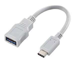 �G���R�� Type-C�ϊ��P�[�u�� �z���C�g 1�� USB3-AFCM01WH