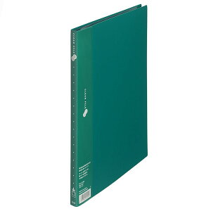 プラス クリアーファイル 20P A4S グリーン 1冊 FC-122EL GR