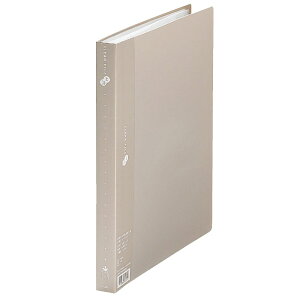 プラス クリアーファイル 40P A4S グレー 1冊 FC-124EL GY