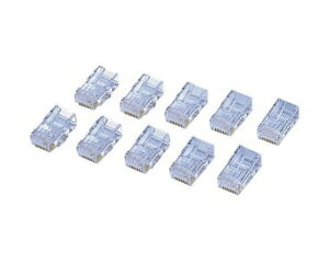 �G���R�� CAT6�Ή�RJ45�R�l�N�^(10��) 1�p�b�N LD-6RJ45T10