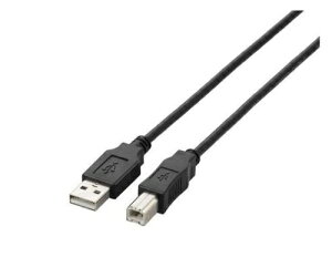 �G���R�� USB2.0�P�[�u�� A-B�^�C�v �m�[�}�� 1.5m �u���b�N 1�p�b�N U2C-BN15BK