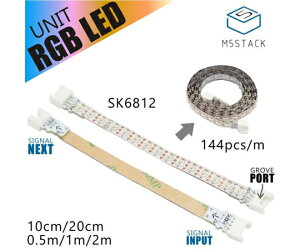 M5Stack M5StackpNeoPixel݊ LEDe[vi50cmj 1{ M5STACK-NEOPIXEL-50