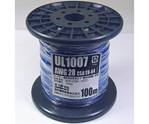 an[lbg UL1007 ϔMrj≏d  100m AWG28 1[ UL1007AWG28-100MR(BL)