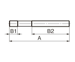 �G�X�R M22x200mm �X�^�b�h�{���g 1�� EA637GG-200