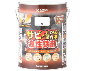 カンペハピオ(ALESCO) 油性鉄部用 S 白 3L 1個 #00357640011030