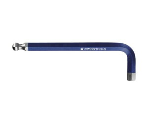 PBスイスツールズ ボール付六角棒レンチ(レインボー) 青色 1本 212-10RB