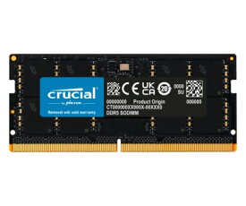 Crucial 32GB DDR5-5200 SODIMM CL42（16Gbit） 1個 CT32G52C42S5