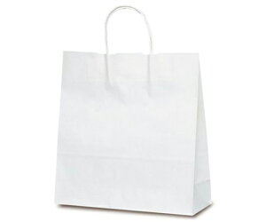 ベルベ 紙袋 自動紐手提袋 T-6 白無地 200枚 1ケース(200枚入) 1698