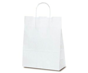 ベルベ 紙袋 自動紐手提袋 T-X 白無地 200枚 1ケース(200枚入) 1590