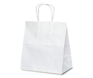 ベルベ 紙袋 自動紐手提袋 T-5W 白無地 200枚 1ケース(200枚入) 1624