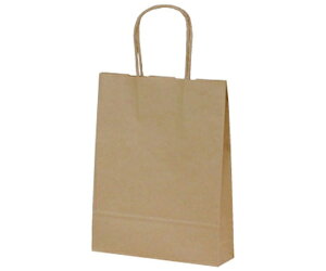 ベルベ 紙袋 自動紐手提袋 T-B5 茶無地 200枚 1ケース(200枚入) 1539