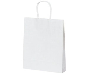 ベルベ 紙袋 自動紐手提袋 T-A4 白無地 200枚 1ケース(200枚入) 1540