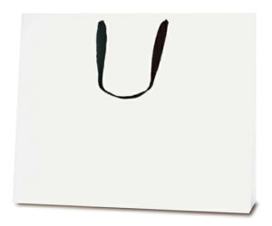 ベルベ 紙袋 手提袋 T-ショルダー17 白 無地(PP貼) 50枚 1ケース(50枚入) 1993