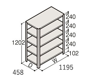 Cg[L^ITOKI yʒI ERRJ^ H1200×W1200×D450 LI 4i 1