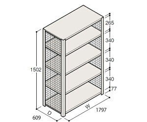 Cg[L^ITOKI yʒI ERRԌ^ H1500×W1800×D600 LI 4i 1
