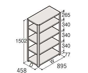 Cg[L^ITOKI yʒI ERRJ^ H1500×W900×D450 LI 4i 1