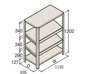 �C�g�[�L�^ITOKI �y�ʒI ERR�X�Ό^ H1200×W1200×D600 �L���I 3�i 1��