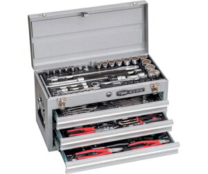 TONE �����p�H��Z�b�g �c�[���Z�b�g�i�V���o�[�j�Ԍ�508×���s232×����302mm �����p9.5mm�A12.7mm 1�Z�b�g TSXT95021SV