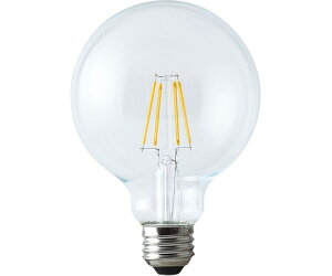 東京メタル工業 60W相当 LEDフィラメント ボール型電球 クリア E26 調光タイプ 1台 LDG7LGCD60WTM