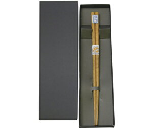 丸十 先角八角木箸22.5cm 黒箱入 1個 741273