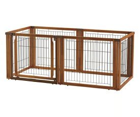 リッチェル ペット用 木製3WAYサークル 6面70H BR 59041