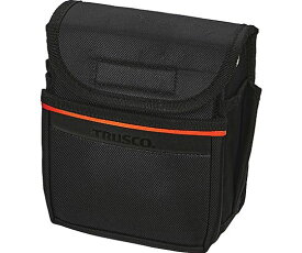 トラスコ中山 小型腰袋2段 フタ付 ブラック TC52-A