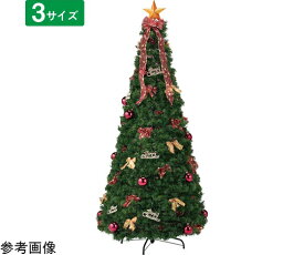 アズワンカタログ製品 ポップアップクリスマスツリー レッド H145×W70cm 入数:1セット 28-19-4-1
