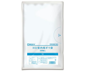 オルディ HD室内用ポリ袋 SS 0.01mm 半透明 100枚×50冊入 GR-HNSS-100 1ケース(100枚×50冊入)