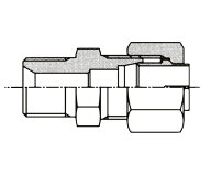 イハラサイエンス NE形鋼管用くい込み継手 ホース接続ユニオン（めす） KUD 12mm 1個 KUD12-030E
