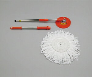 アイリスオーヤマ 回転モップ専用モップ KMO-22(オレンジ)