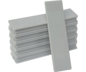 日本統計機 マグネット式片面名札22X82 灰 (1Pk(袋)=10枚入) S25-1GL 1パック(10枚入)