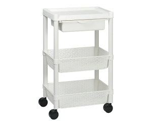 アズワン プラスチックカゴワゴン 3段(トップシェルフ) 1台