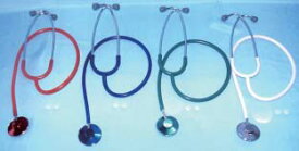 カラーシングルステソスコープ（聴診器）　外バネ式 ブルー