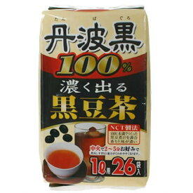 日進医療器株式会社 丹波黒100％黒豆茶6g×26袋