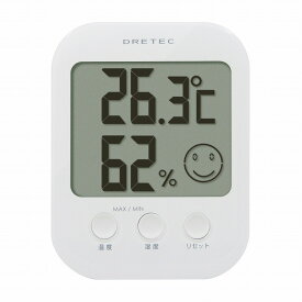 ドリテック デジタル温湿度計オプシス O-230WT(ホワイト) 販売単位：1