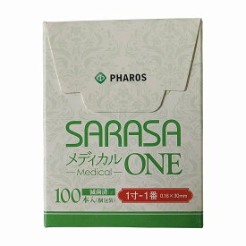 ファロス SARASA メディカルONE 1寸-1番(0.16mm)30mM(100本入） 鍼灸鍼
