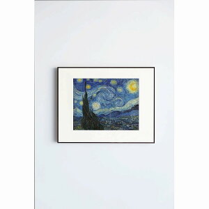 【メーカー直送】アートカレンダー 星月夜 T-5-4(フェンセント・ファン・ゴッ 額縁:茶【代金引換不可】