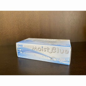 ニトリル手袋 Moistβlue GN02(M)200マイ