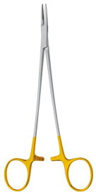 BONIMED 超硬チップ付持針器 ドゥベーキー 0.4mmピッチ 180mm 入数：1