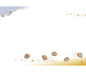 カミイソ産商 尺3 テーブルマット 貝合せ 1組（100枚入） No.519 販売単位：1組(100枚入)