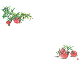 カミイソ産商 尺3 テーブルマット ザクロ 1組（100枚入） No.526 販売単位：1組(100枚入)