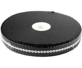 日本紐釦貿易 プレッピーテープ ライン入り 幅15mm×5m巻 ブラック PR1500-151 販売単位：1巻