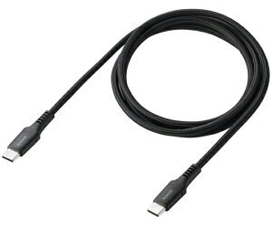 �G���R�� USB Type-C to USB Type-C�P�[�u�� ���ϋv �ő�240W 1.0m �u���b�N MPA-CCPES10BK 1�{