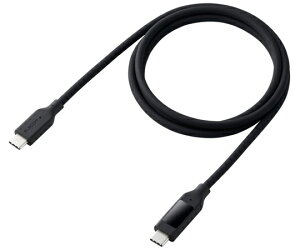 �X���S�i�|�C���g5�{���v�G���g���[���G���R�� USB Type-C to Type-C�P�[�u�� �V���R�� �d�̓f�B�X�v���C�t USB PD�Ή� �ő�240W 1.0m �u���b�N MPA-CCW10BK 1�{